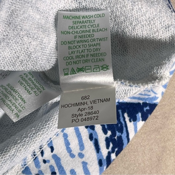 Lilly Pulitzer UPF 50+ Captain Popover Peri Blue Pop Up Stuffed Shells Sz XS NWT - Picture 4 of 15